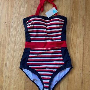 NWT Boden Santorini tank Red White and Blue - Size 8L